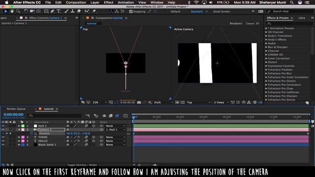 3D Camera Text | After Effects Tutorial смотреть онлайн