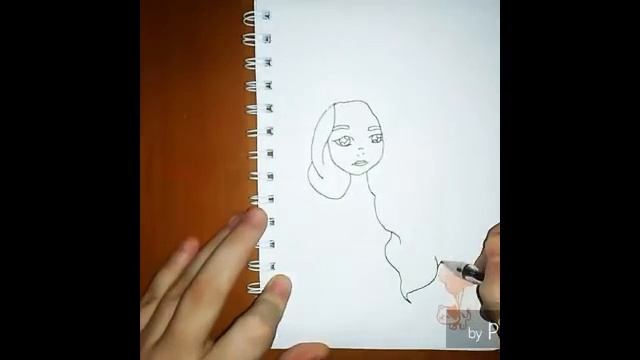 Drawing-girl in a hat❤ смотреть онлайн