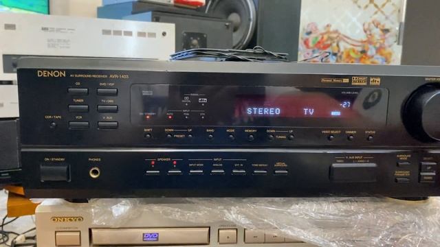 Khoẻ hơn 300w Denon Avr-1403 bản mỹ có giải mã nghe nhạc mạng Tivi thông minh смотреть онлайн