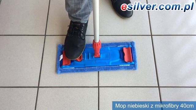 Mop z mikrofibry niebieski 40 cm смотреть онлайн
