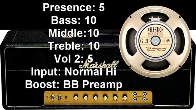 Marshall Plexi 1959 SLP - Celestion speakers G12M25 G12H30 V30