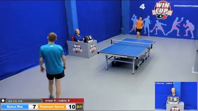 08:30 Кузьо Лев 3-2 Хименко Артем стол 4 Юг-1 16.08.2020 смотреть онлайн