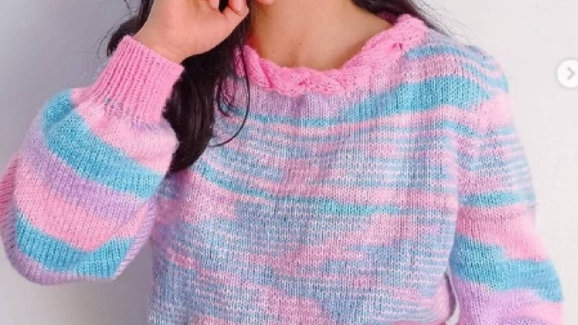 Свитер "Единорог" спицами смотреть онлайн