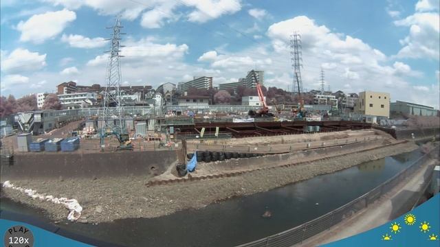 2024/08/07 Tokyo Sakai River Time Lapse / 東京境川タイムラプス(木曽東調節池工事)/ Accéléré de la rivière Sakai à Toky смотреть онлайн