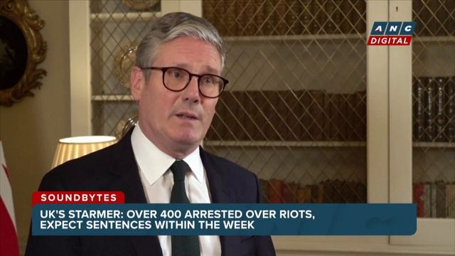 UK PM Starmer: Over 400 arrested over riots, expect sentences within the week | ANC смотреть онлайн