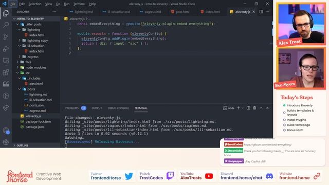 Intro to Eleventy w/ Ben Myers! - Frontend Stampede смотреть онлайн