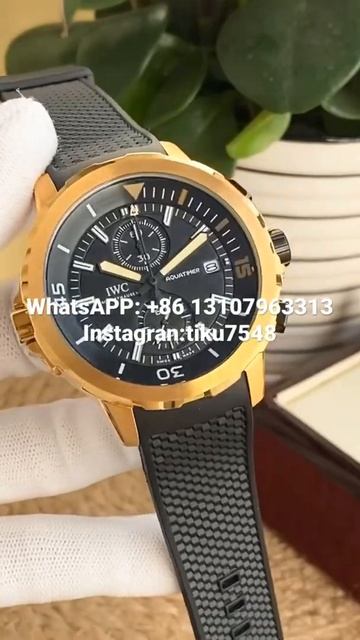 IWC Men's Boutique Automatic Mechanical Watch Brown-Black смотреть онлайн