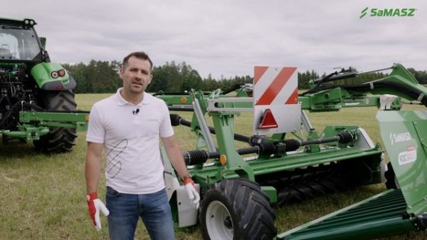 How to set up SaMASZ KDC 341 WT disc mower?