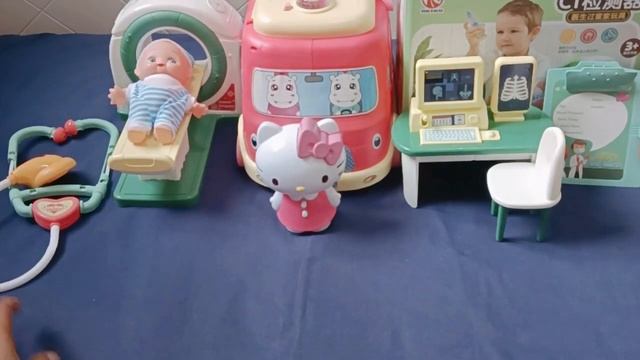 Hello Kitty Toys||18:11 Minutes Satisfying with Unboxing Cute Pink Ambulance Car Doctor Playset ASM смотреть онлайн