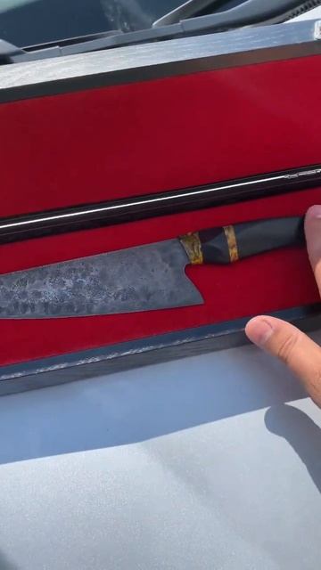 ‼️Как вам такой кухонный нож ручной работы из х12мф? #knife #популярное #knifecommunity смотреть онлайн