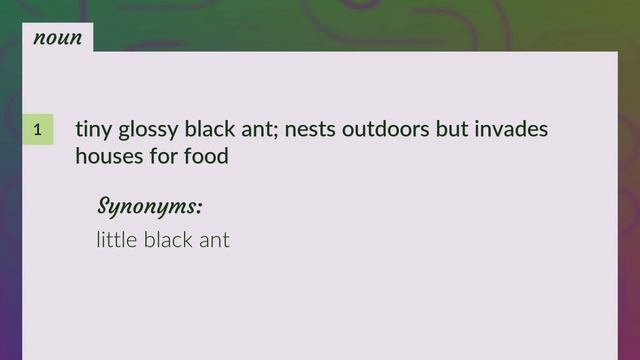 Monomorium minimum | meaning of Monomorium minimum смотреть онлайн