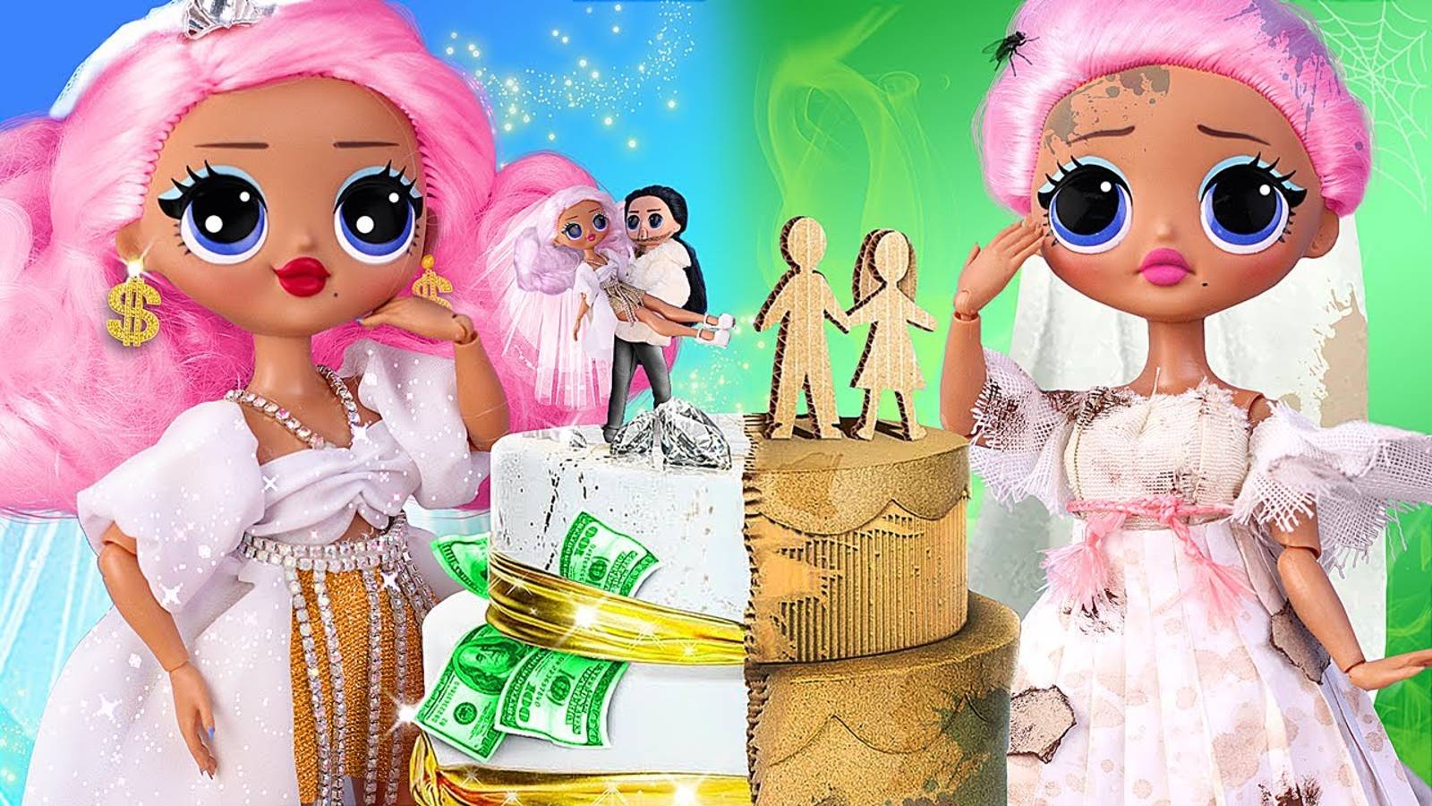 Богатая vs бедная сестрички - 11 идей для свадьбы ЛОЛ смотреть онлайн
