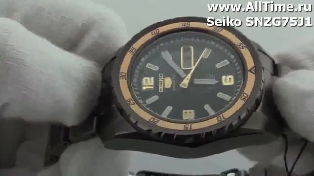 Мужские японские наручные часы Seiko SNZG75J1 смотреть онлайн