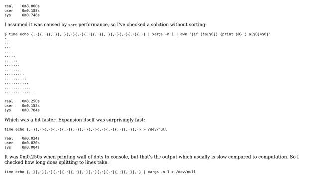 Unix & Linux: Why is xargs -n 1 so slow for long lines? смотреть онлайн