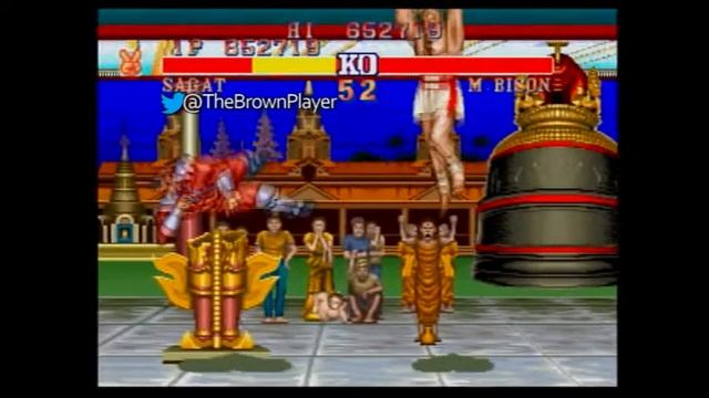 Street Fighter II: Hyper Fighting - (Sagat) Final Boss Battle vs. M. Bison & finale смотреть онлайн