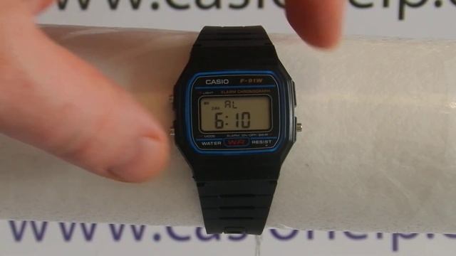 Turn Off Beep Alarm On Casio F91W / A158 / A159 / A168 / W86 / LA-680WA Watch Stop Hourly Beeping