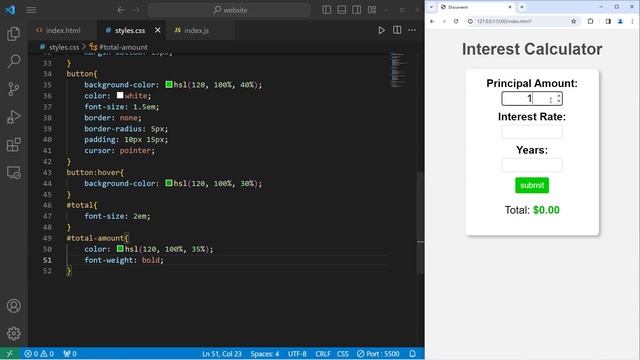Build a JS compound interest calculator _56 смотреть онлайн