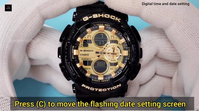 Casio G-Shock GA-140 (5612) Time setting tutorial | TrendWatchLab смотреть онлайн
