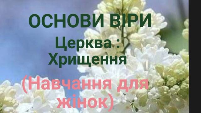 Церква, ч.4. Хрищення: визначення, хто, коли, для чого? смотреть онлайн