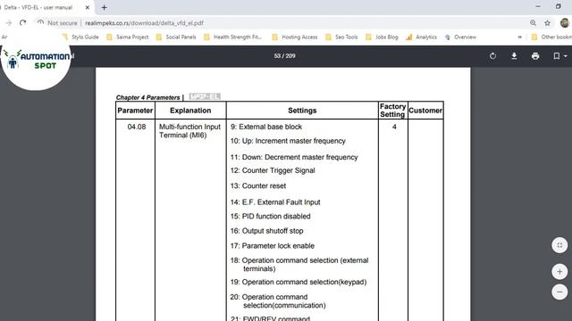 Delta Vfd Multiple Speed or Steps Wiring and Parameters Setting Without Relay | Part 6 смотреть онлайн