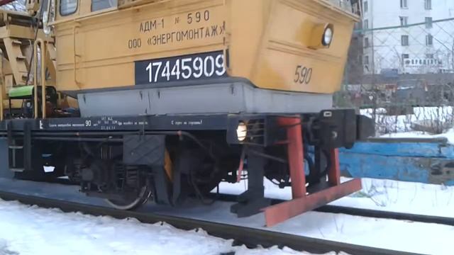 АДМ-529,АВФ1-305,АДМ-590 следуют по станции Ховрино,ОЖД.Москва.20150115 смотреть онлайн