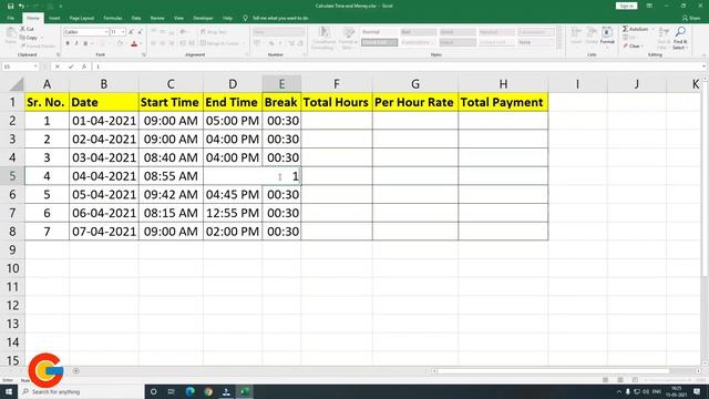 How to Calculate Working Hours and Payment in Excel | Excel Tutorial in Hindi смотреть онлайн