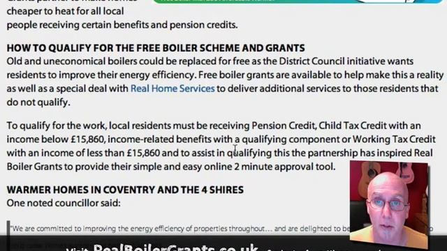 Free boiler scheme Coventry, Midlands and Warwickshire смотреть онлайн