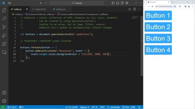 What are NodeLists in JavaScript _70 смотреть онлайн