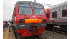 Электропоезд ЭД4М-0120 (031906). Покатушки от Искитима в сторону Новосибирска.