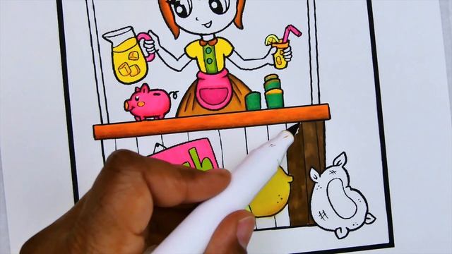 Alexandra Franzese Country Chibis Coloring Page | Speed Coloring With Markers | My Color Wish смотреть онлайн