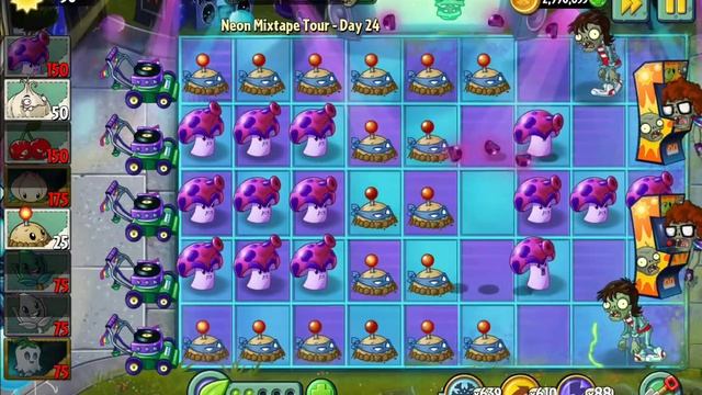 Plants Vs Zombies 2-Neon Mixtape Tour Side-B {Day-24} Walkthrough смотреть онлайн