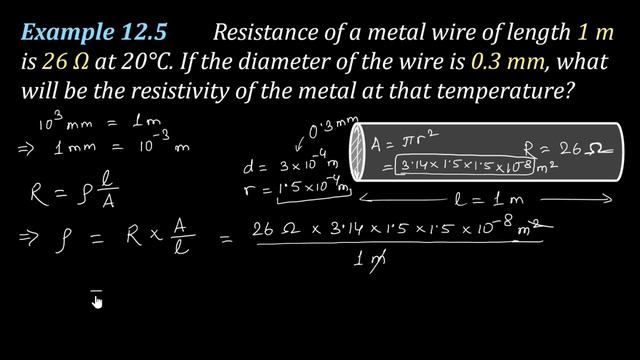 Resistivity : Numericals (Example 12.5 & 12.6) || in Hindi for Class 10 смотреть онлайн