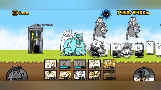 Их слишком много (или перекачанны) в игре THE BATTLE CATS смотреть онлайн