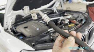 BMW X5 G05, дырявый шланг кондиционера. Чиним за час! Ремонт трубок и шлангов автокондициорнера!