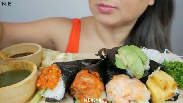 [MUKBANG ASMR] ASMR SUSHI Satisfying SUSHI BITES | MUKBANG ASMR REVIEW