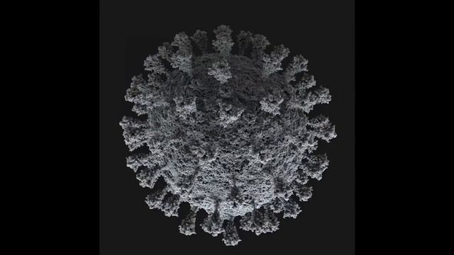 Умовний рух SARV-CoV-2. Вірус під мікроскопом. смотреть онлайн