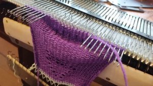 Как я вяжу пятку на вязальной машине?