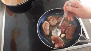 Жареное мясо оленя. Удачный рецепт