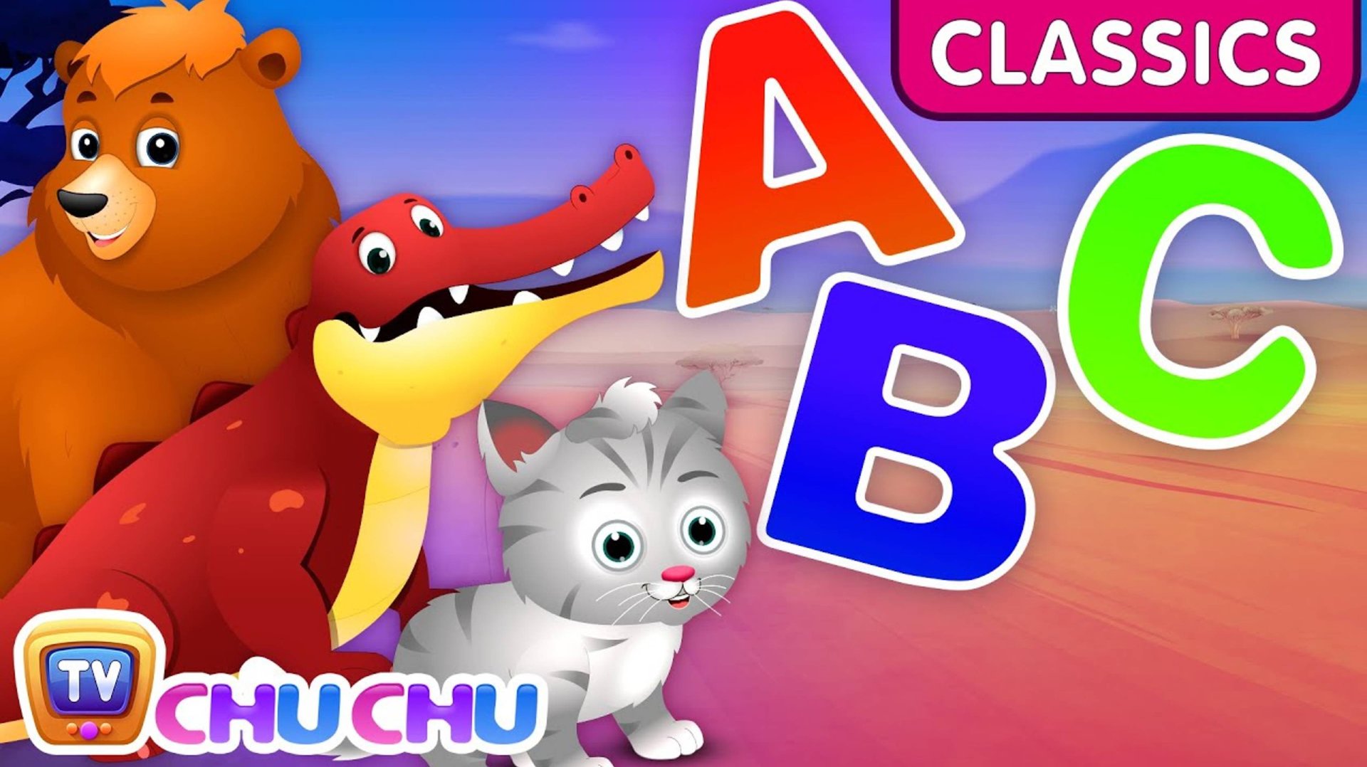 ABC Alphabet Animals – Animal Names and Animal Sounds - Toddler Learning Videos - ChuChu TV Class смотреть онлайн