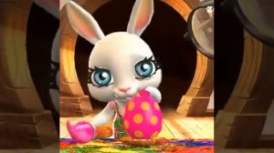 Поздравление с пасхой зайка