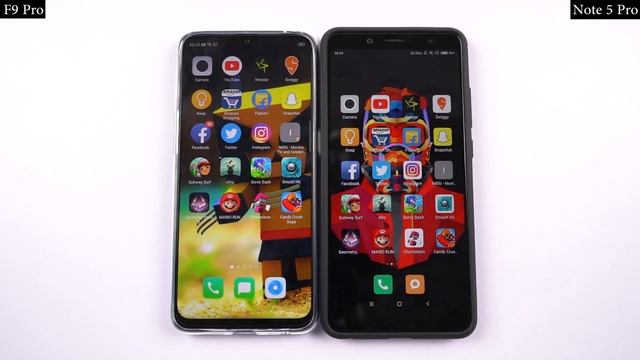 Oppo F9 Pro vs Redmi Note 5 Pro Speed Test, Memory Management test and Benchmark Scores смотреть онлайн