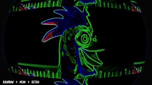 BARTOLITO CHICKEN IN RAINBOW NEON AND RETRO FX - DIFFERENT EFFECTS PART 38 - MANYONG CHANNEL