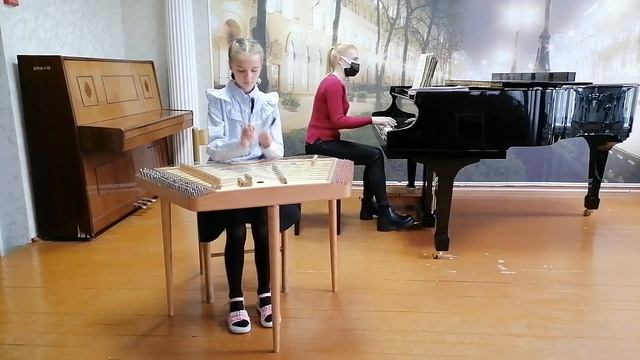 Обработка А. Богатырёва. Белорусская народная песня "Кацілася чорна галка". Аникеева Вероника смотреть онлайн