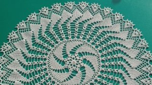 Круглая салфетка крючком. Вторая часть