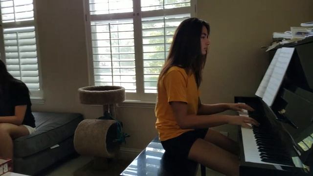Sadie s cousin Amber playing piano, 7/22/2018 смотреть онлайн