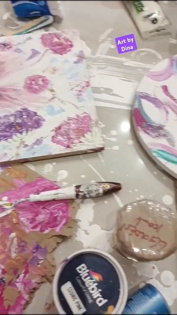 abstract floral painting pink butterfly #art #abstractart #artist #video #shorts #painting #floral смотреть онлайн