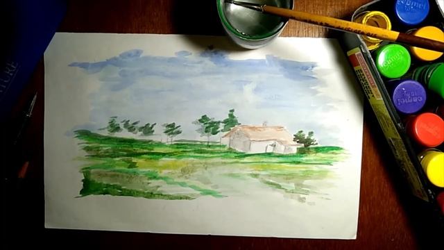 Nature Painting | By Poster colour смотреть онлайн