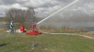Пожарный робот производства «ПОЖТЕХСПАС»