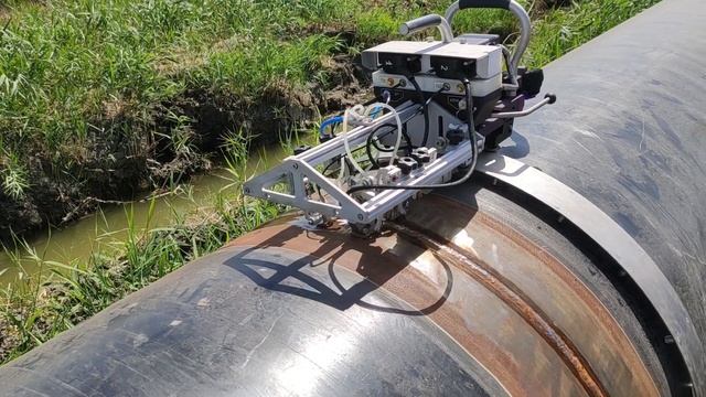 НПЦ "ЭХО+" - Цикл контроля сварного шва Ду1020 системой АВГУР-ТФ смотреть онлайн