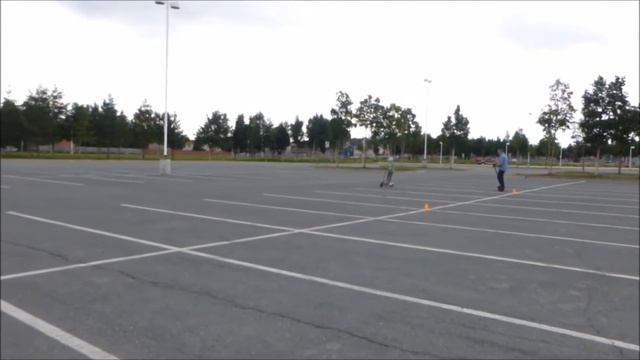 Аляска. Гонки -  Папа с Дочкой, Электроскутер Razor E100 VS Segway Mini Pro